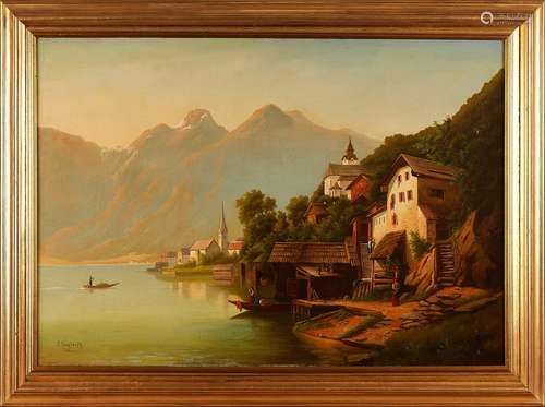 Alexandre Kreutzer (Venezuelan 1860-1917), Austrian Lakeside...