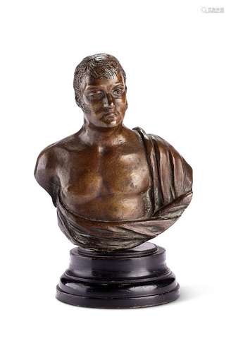 George Garrard RA (1760-1826): a small bronze bust of a gent...