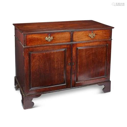 A George III mahogany side cabinet