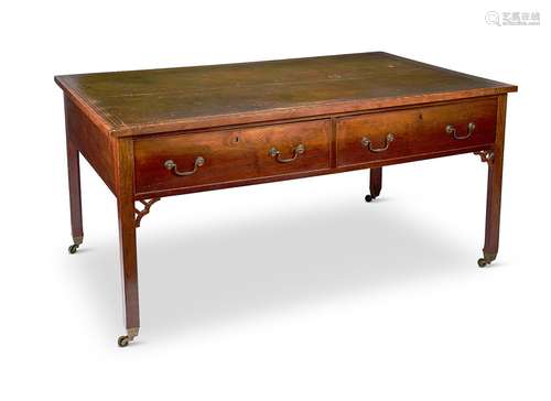 A George III mahogany partner's writing table