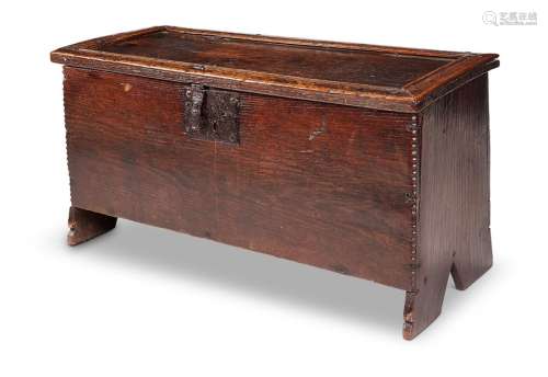 A small James I oak plank chest