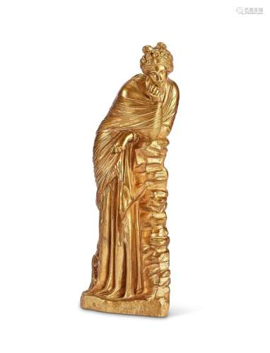 A 19th century French gilt bronze figure of a classical fema...