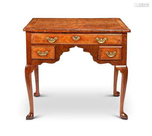 A George I burr-elm lowboy