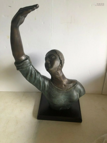 Vintage BALLERINA DANCER BRONZE SCULPTURE