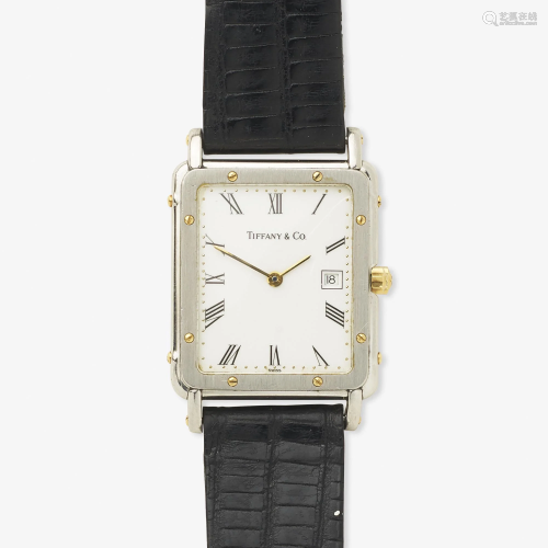 Tiffany & Co., Steel and gold wristwatch