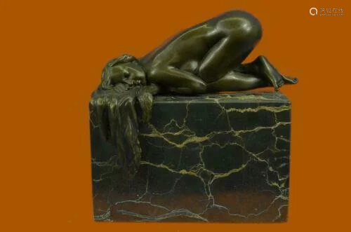 Bronze Sculpture Collectible Statue Art Nouveau Sensual