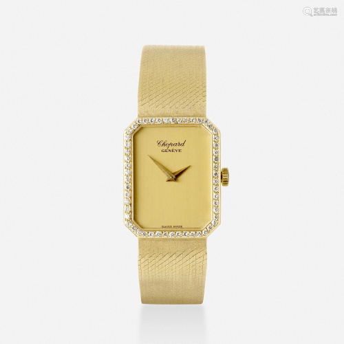 Chopard, Gold and diamond wristwatch, Ref. 5086