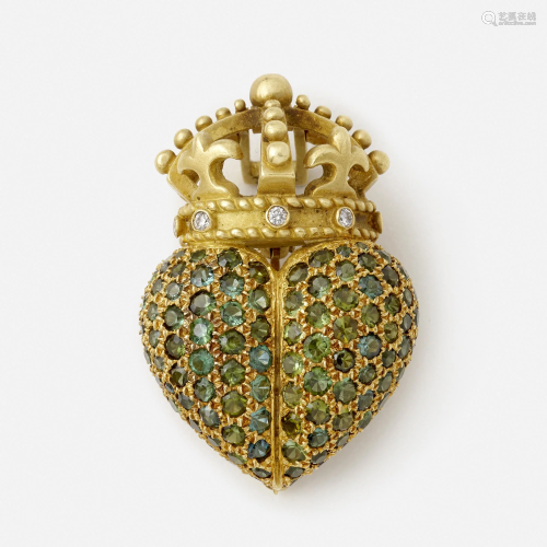 Barry Kieselstein-Cord, Crown pendant brooch