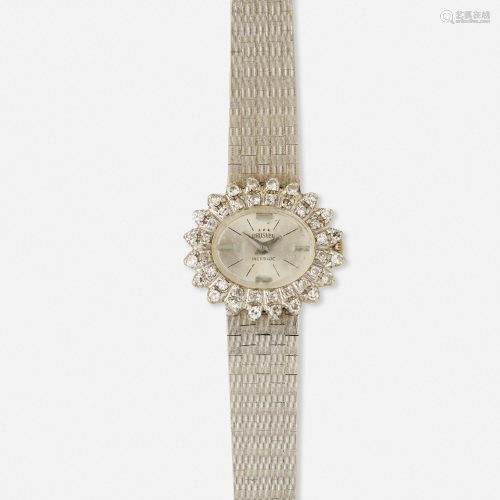 Brosher, Diamond and white gold wristwatch