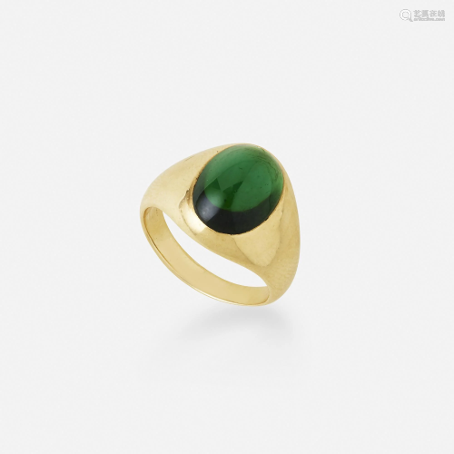 Tiffany & Co., Tourmaline and gold ring