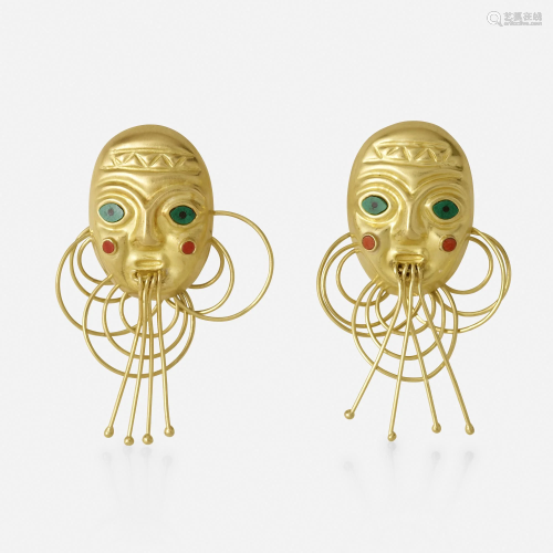 H. Stern, Gold mask earrings