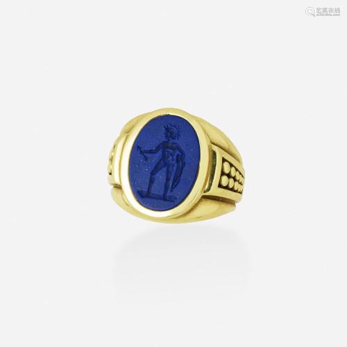 Barry Kieselstein-Cord, Lapis lazuli intaglio ring