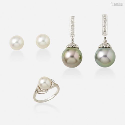Mikimoto, Group of cultured pearl jewelry