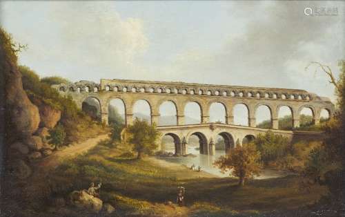 William Marlow, British 1740-1813- The Pont du Gard, Nîmes; ...