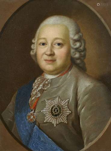 Fedor Stepanovich Rokotov, Russian 1735-1808- Portrait of Co...