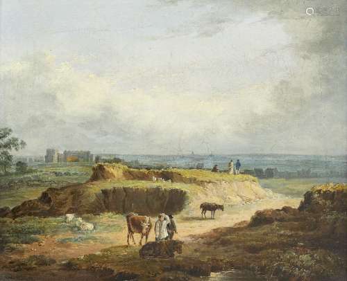 Patrick Nasmyth, Scottish 1787-1831- An open landscape, poss...