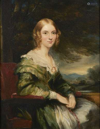 Circle of Margaret Sarah Carpenter, British 1793-1872- Portr...