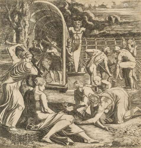 Léon Davent, French, active 1540-1556- The Garden of Vertumn...