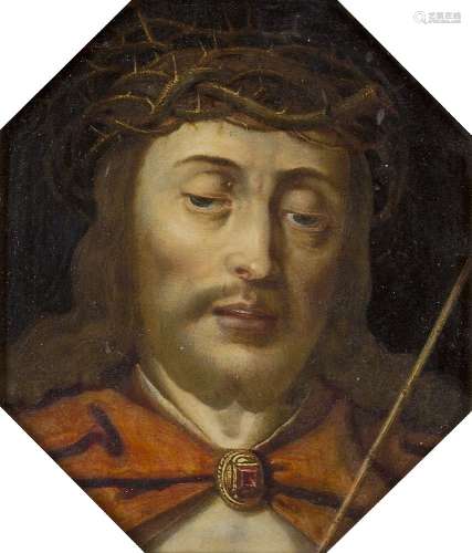 Hispano-Flemish School, 17th century- Portrait of Christ as ...