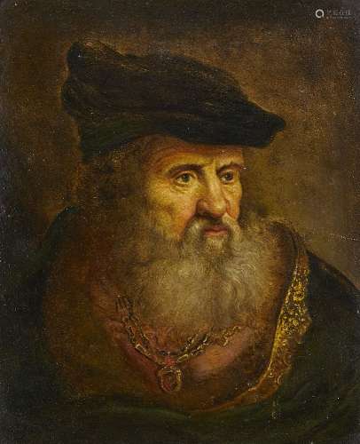 Dutch School, late 17th Century- Portrait of an elderly man ...