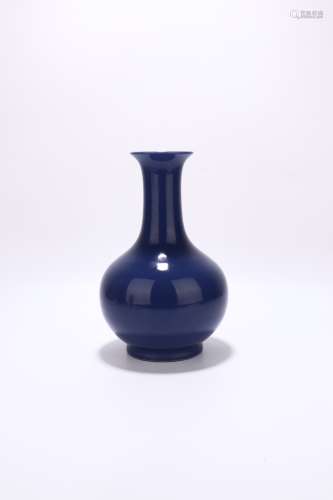 chinese sacrificial-blue galzed porcelain vase