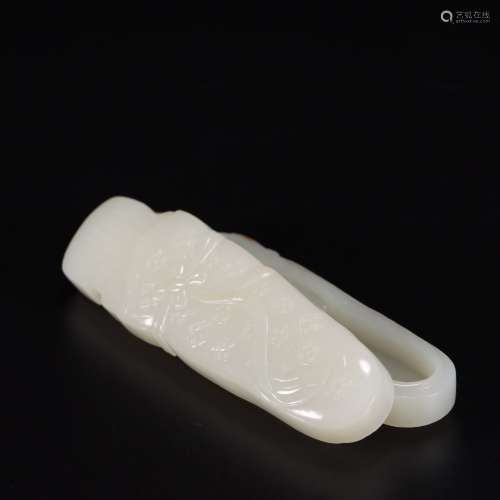 chinese hetian jade incense box