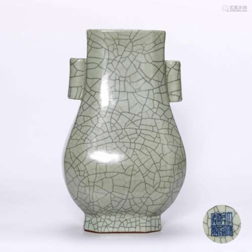chinese ge kiln celadon glazed porcelain vase