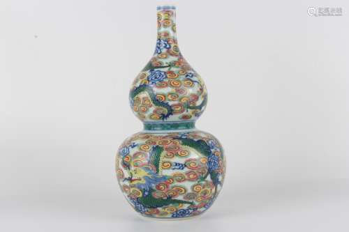 Qing dynasty Qianlong period style,  joined colours gourd-sh...