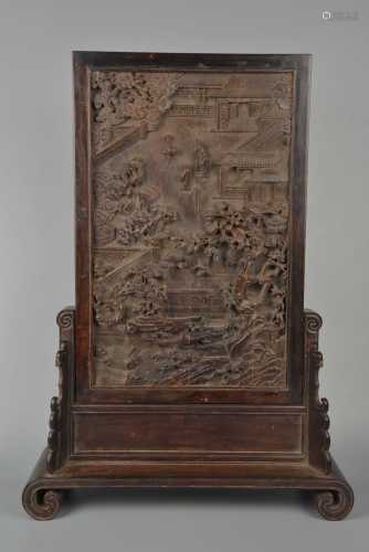 Qian Long period Rose Wood table screen