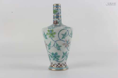 Qing dynasty Yongzheng period style, joined colours vase