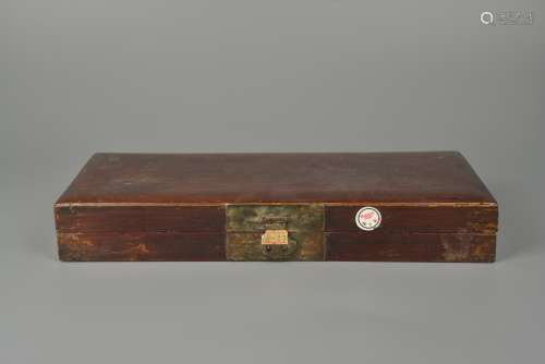 19th century style  redwood box