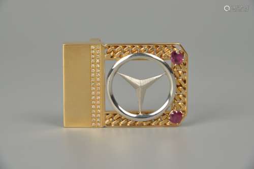 18 k gold belt buckle