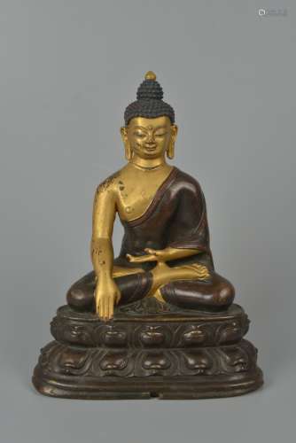14th century style  Sakyamuni Buddha statue