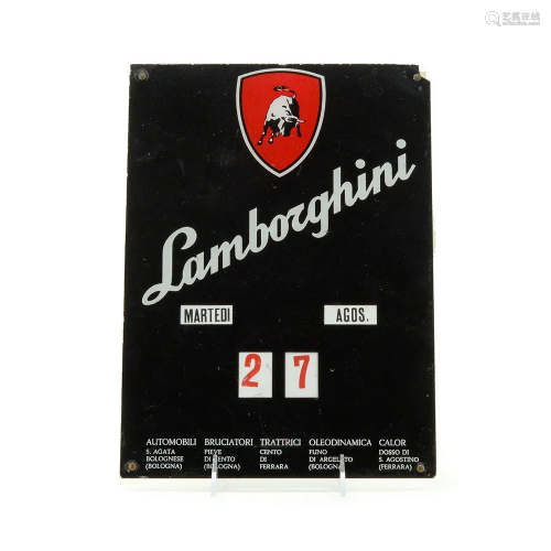 1960S-'70S LAMBORGHINI DIAL A DATE CALENDAR