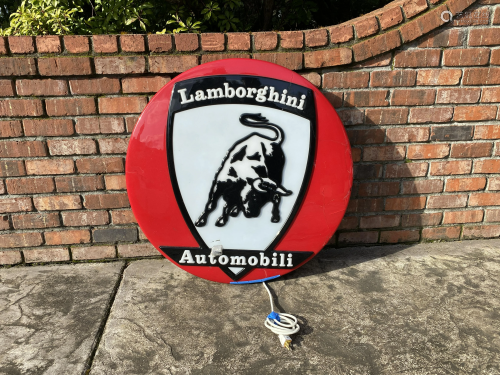 1960's-1970's Lamborghini Automobiles Sign