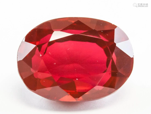 38.55ct Oval Cut Blood Red Natural Ruby GGL