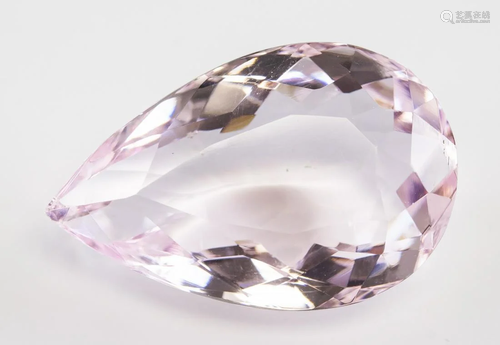 60.00ct Pear Cut Pink Natural Amethyst GGL