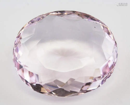 89.30ct Oval Cut Pink Natural Amethyst GGL