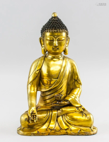 Chinese Gilt Bronze Buddha Yongle Mark