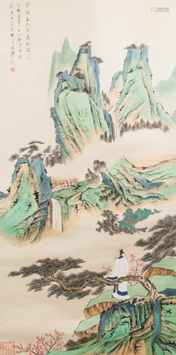 Zhang Daqian 1899-1983 Chinese Watercolor