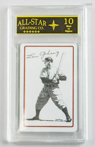 Rare Vintage Lou Gehrig Signed Baseball Card