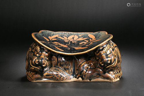 Sauce Glazed Beast Pillow Song Dynasty