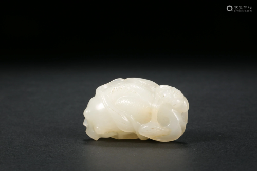 Hetian jade pendant in Qing Dynasty