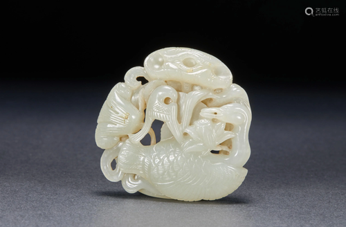 Hetian jade fish-shaped match in the Liao Dynasty