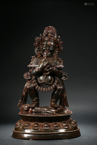 Bronze Dahei Tian in Qing Dynasty