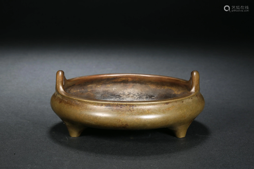 Copper Incense Burner in Ming Dynasty