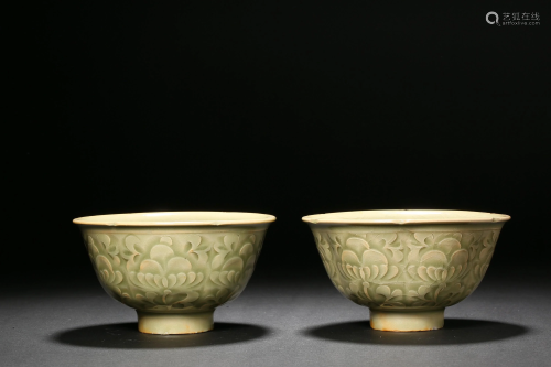 Celadon Flower Tickling Bowl in Song Dynasty