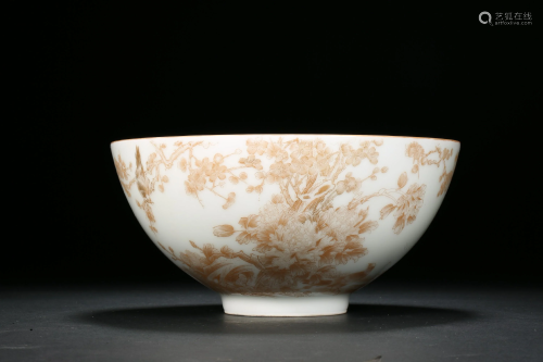 Flower Bowl in Qing Dynasty