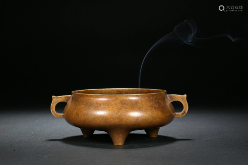 Copper Incense Burner in Ming Dynasty