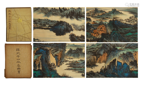 A CHINESE LANDSCAPE PAINTING ALBUM